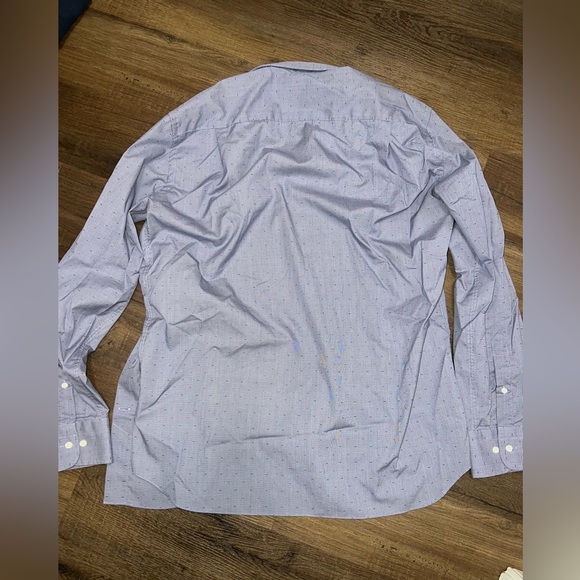 Proper Shirtings Pure Cotton Light Blue Mens Dress Shirt - Picture 8 of 9